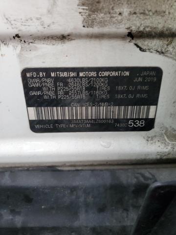 Photo 14 from auction – 2020 MITSUBISHI ECLIPSE CR with VIN JA4AT3AA4LZ600163