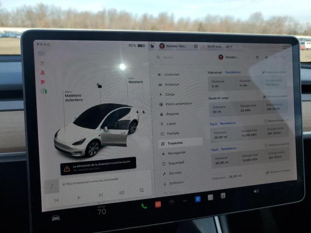Photo 9 from auction – 2020 TESLA MODEL Y with VIN 5YJYGDEE7LF050362