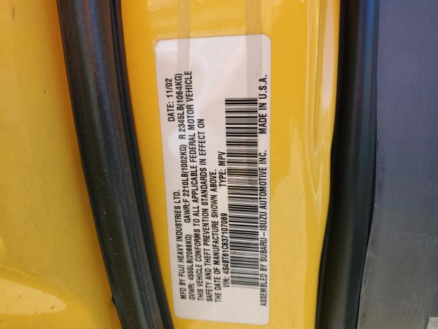 Photo 14 from auction – 2003 SUBARU BAJA with VIN 4S4BT61C637107069