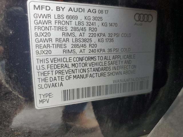 Photo 14 from auction – 2018 AUDI Q7 PRESTIG with VIN WA1VAAF74JD010273