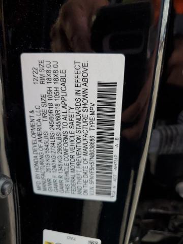 Photo 14 from auction – 2022 HONDA PILOT EXL with VIN 5FNYF5H57NB038686