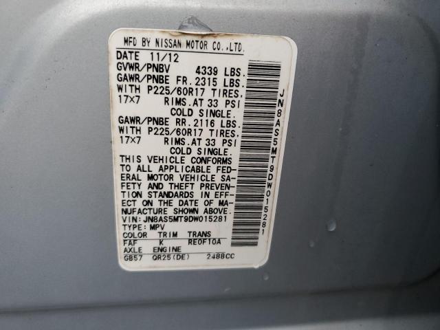 Photo 14 from auction – 2013 NISSAN ROGUE S with VIN JN8AS5MT9DW015281
