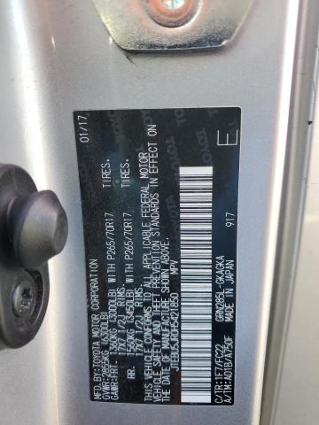Photo 14 from auction – 2017 TOYOTA 4RUNNER SR with VIN JTEBU5JR0H5421850