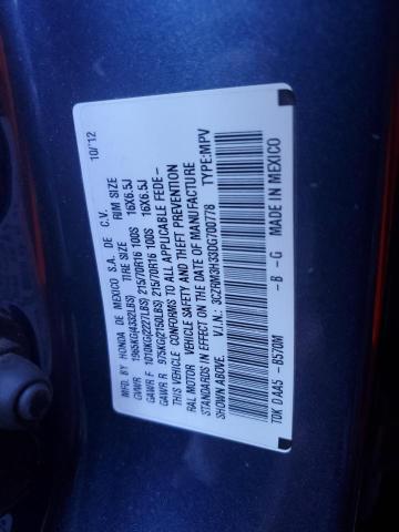 Photo 14 from auction – 2013 HONDA CR-V LX with VIN 3CZRM3H33DG700778
