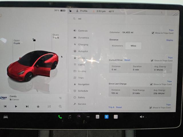 Снимка 9 от търг – 2022 TESLA MODEL 3 с VIN 5YJ3E1EAXNF370354