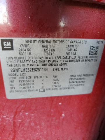 Photo 14 from auction – 2014 CHEVROLET EQUINOX LT with VIN 2GNFLHE32E6251143
