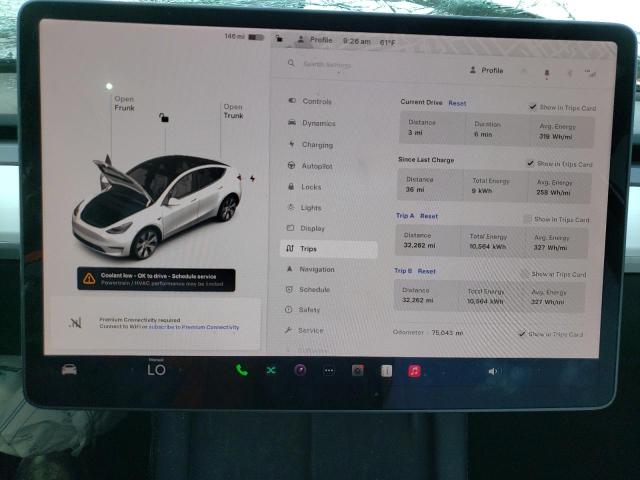 Photo 9 from auction – 2021 TESLA MODEL Y with VIN 5YJYGAEE8MF230837