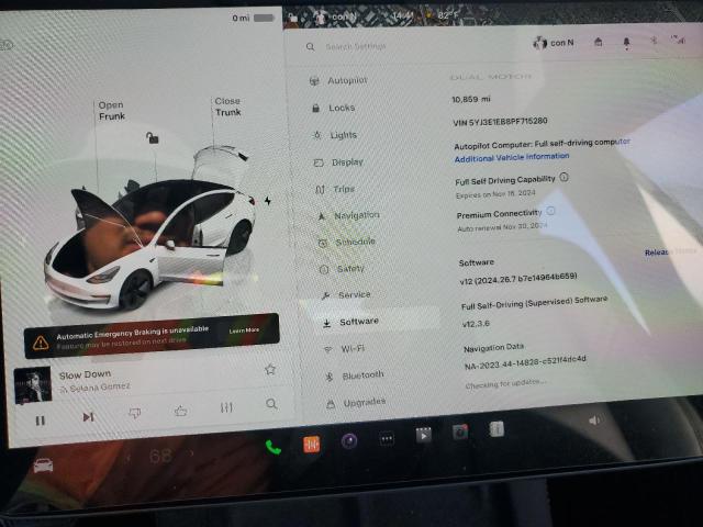 Photo 9 from auction – 2023 TESLA MODEL 3 with VIN 5YJ3E1EB8PF715280