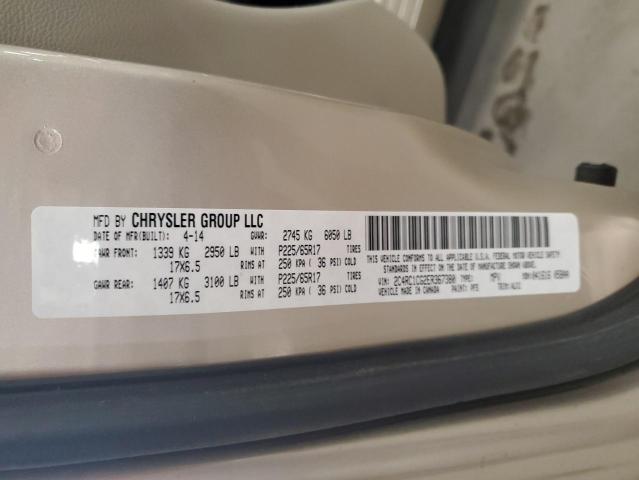 Photo 14 from auction – 2014 CHRYSLER TOWN & COU with VIN 2C4RC1CG2ER367380