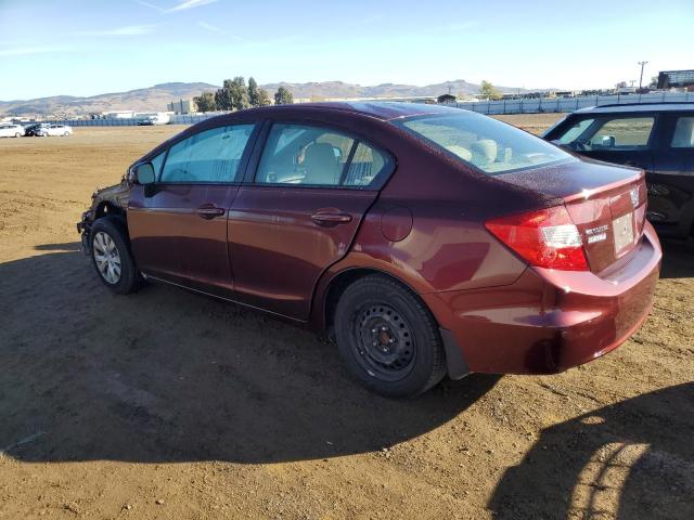 Photo 2 from auction – 2012 HONDA CIVIC LX with VIN 19XFB2F52CE351510