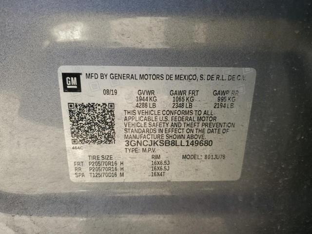 Photo 14 from auction – 2020 CHEVROLET TRAX LS with VIN 3GNCJKSB8LL149680