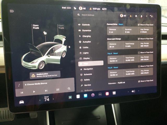 Photo 9 from auction – 2019 TESLA MODEL 3 with VIN 5YJ3E1EA2KF396166