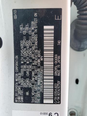 Photo 14 from auction – 2013 TOYOTA 4RUNNER SR with VIN JTEBU5JR1D5135810