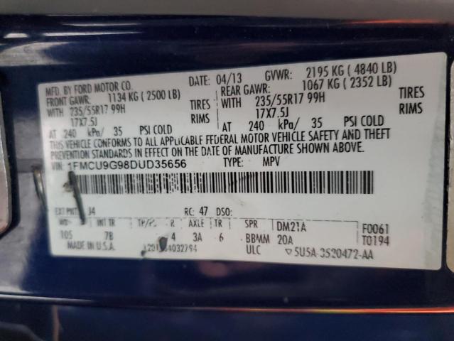 Photo 14 from auction – 2013 FORD ESCAPE SE with VIN 1FMCU9G98DUD35656