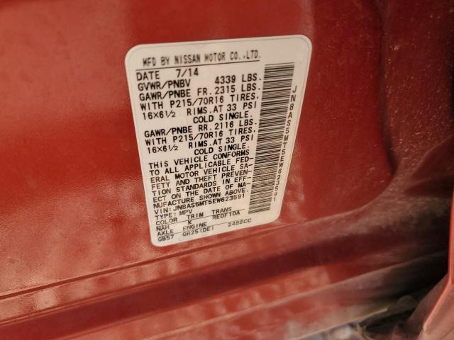 Photo 14 from auction – 2014 NISSAN ROGUE SELE with VIN JN8AS5MT5EW623591