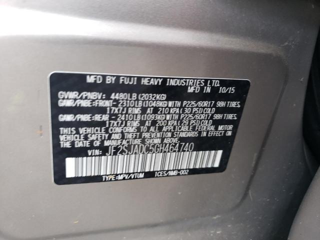 Photo 14 from auction – 2016 SUBARU FORESTER 2 with VIN JF2SJADC5GH464740