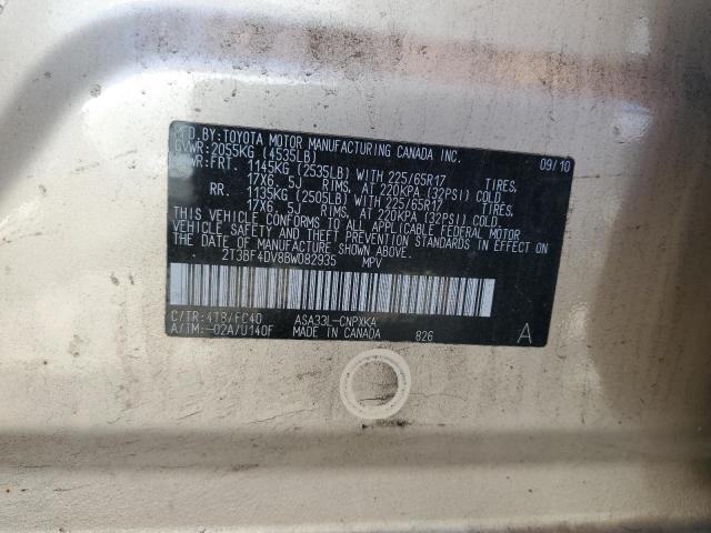 Photo 14 from auction – 2011 TOYOTA RAV4 with VIN 2T3BF4DV8BW082935