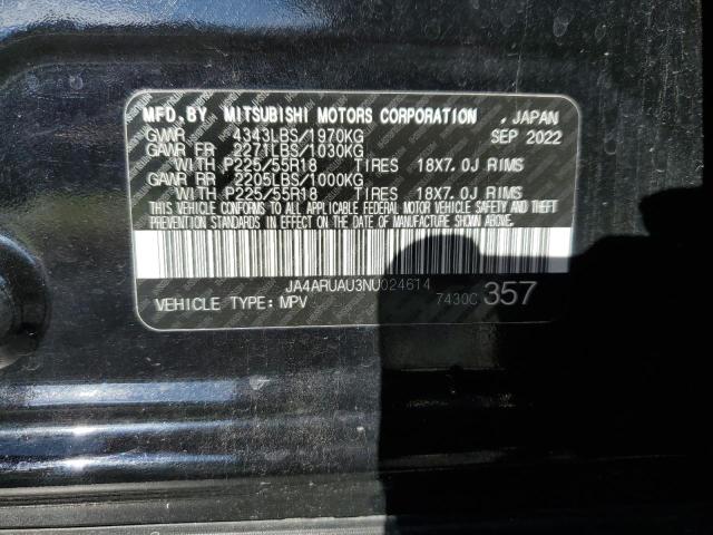 Photo 14 from auction – 2022 MITSUBISHI OUTLANDER with VIN JA4ARUAU3NU024614