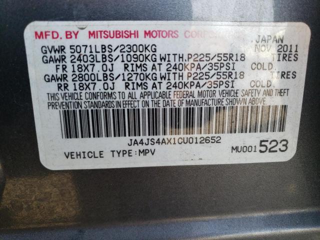 Photo 14 from auction – 2012 MITSUBISHI OUTLANDER with VIN JA4JS4AX1CU012652
