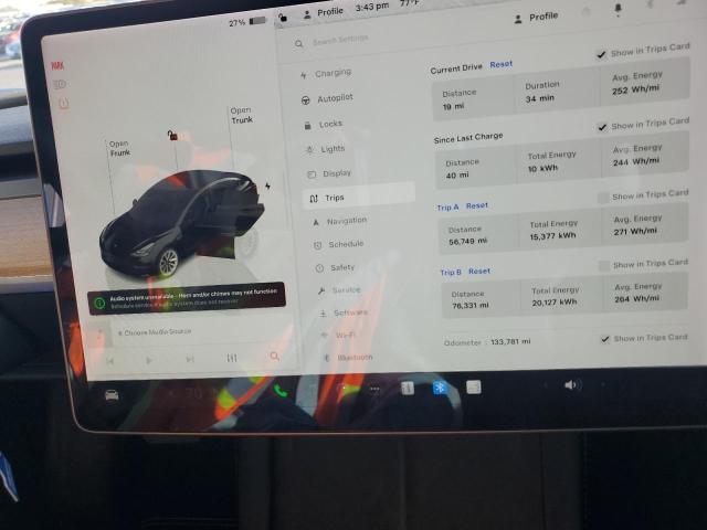 Photo 9 from auction – 2022 TESLA MODEL 3 with VIN 5YJ3E1EA9NF188631