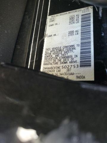 Photo 14 from auction – 2022 NISSAN MAXIMA SV with VIN 1N4AA6CV5NC502753