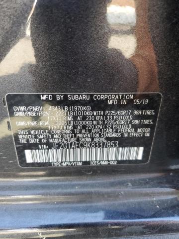 Photo 14 from auction – 2019 SUBARU CROSSTREK with VIN JF2GTAEC9K8337853