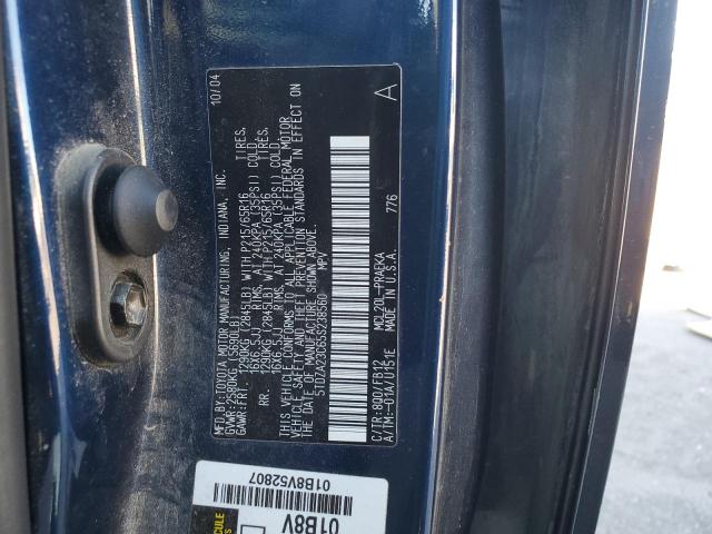 Photo 14 from auction – 2005 TOYOTA SIENNA CE with VIN 5TDZA23C65S238560