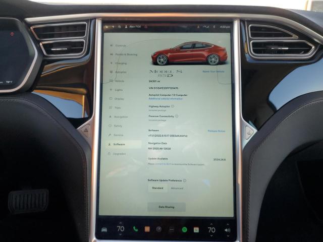 Photo 9 from auction – 2015 TESLA MODEL S with VIN 5YJSA1E20FF120476
