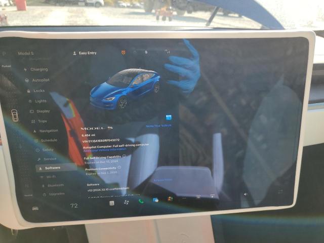 Photo 9 from auction – 2024 TESLA MODEL S with VIN 5YJSA1E50RF543072