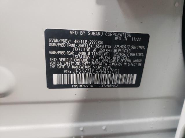 Photo 14 from auction – 2024 SUBARU FORESTER P with VIN JF2SKADC9RH457001
