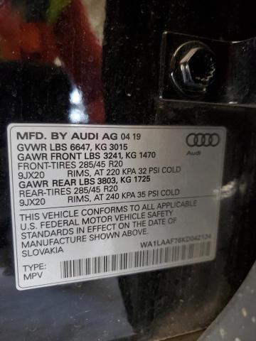 Photo 14 from auction – 2019 AUDI Q7 PREMIUM with VIN WA1LAAF76KD042134