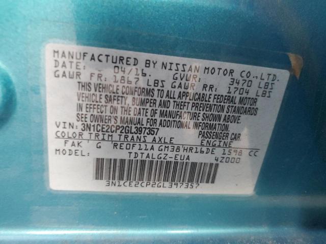 Photo 14 from auction – 2016 NISSAN VERSA NOTE with VIN 3N1CE2CP2GL397357
