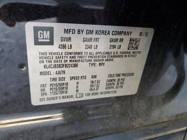 Photo 14 from auction – 2015 BUICK ENCORE CON with VIN KL4CJBSB3FB224388