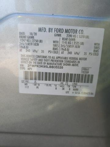 Photo 14 from auction – 2020 FORD EDGE TITAN with VIN 2FMPK3K95LBB35320