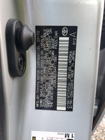 Photo 14 from auction – 2010 TOYOTA COROLLA BA with VIN JTDBU4EE8A9117881