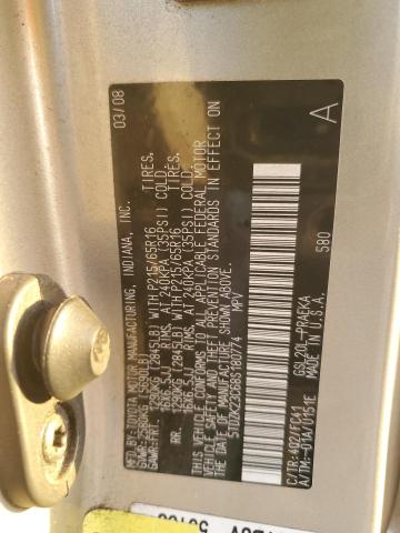 Photo 14 from auction – 2008 TOYOTA SIENNA CE with VIN 5TDZK23C68S180774