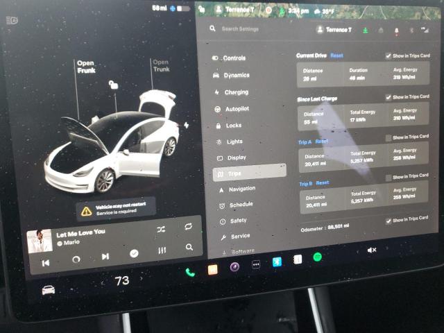 Photo 9 from auction – 2020 TESLA MODEL 3 with VIN 5YJ3E1EA6LF614224