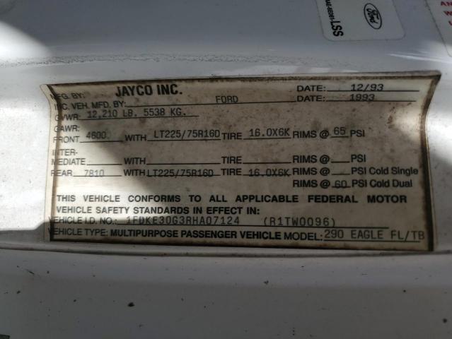 Photo 10 from auction – 1994 FORD ECONOLINE with VIN 1FDKE30G3RHA07124