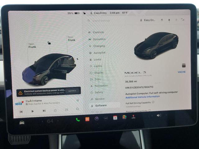 Photo 9 from auction – 2020 TESLA MODEL 3 with VIN 5YJ3E1EA7LF804713
