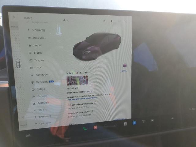 Photo 9 from auction – 2021 TESLA MODEL S with VIN 5YJSA1E69MF438211