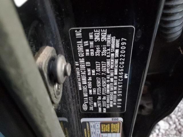Photo 14 from auction – 2012 KIA SORENTO BA with VIN 5XYKTCA66CG220097