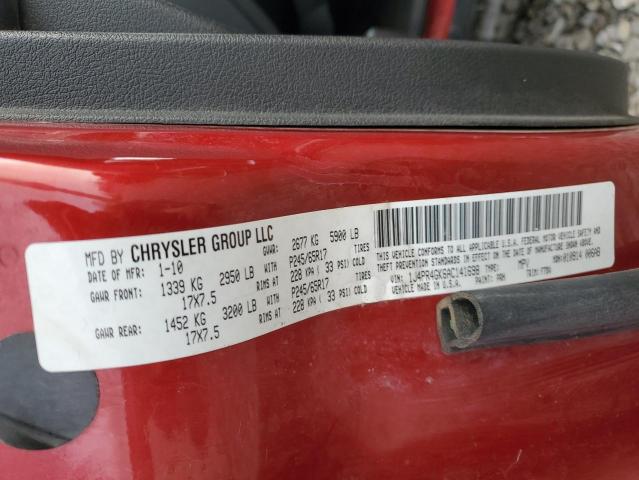 Photo 14 from auction – 2010 JEEP GRAND CHER with VIN 1J4PR4GK6AC141698