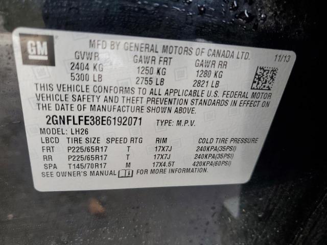 Photo 14 from auction – 2014 CHEVROLET EQUINOX LT with VIN 2GNFLFE38E6192071