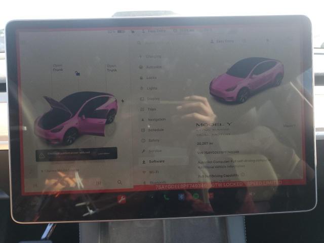 Photo 9 from auction – 2023 TESLA MODEL Y with VIN 7SAYGDEE8PF749346