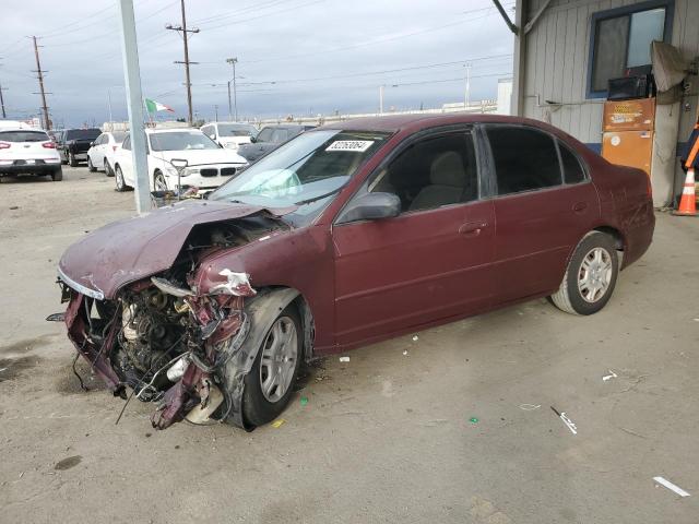 HONDA CIVIC LX 2002 with VIN 2HGES16552H585585 - Photo from auction