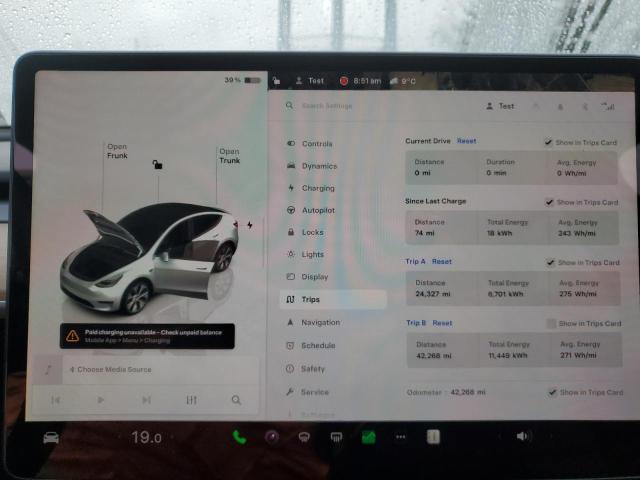 Photo 9 from auction – 2023 TESLA MODEL Y with VIN 7SAYGDEEXPA077478