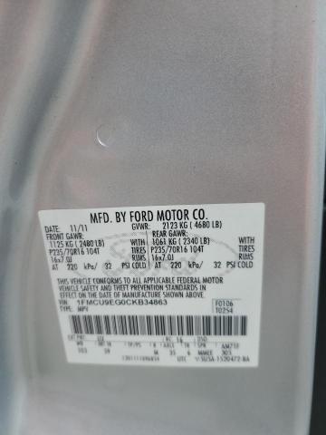 Photo 14 from auction – 2012 FORD ESCAPE LIM with VIN 1FMCU9EG0CKB34863