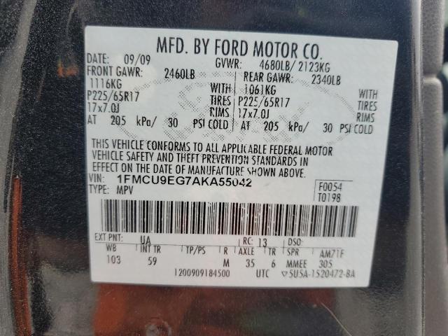 Photo 14 from auction – 2010 FORD ESCAPE LIM with VIN 1FMCU9EG7AKA55042