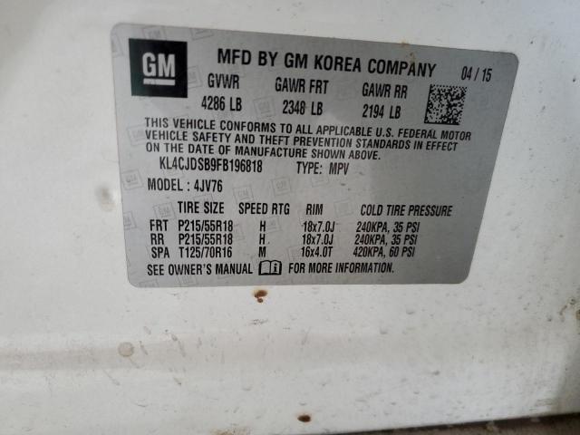 Photo 14 from auction – 2015 BUICK ENCORE PRE with VIN KL4CJDSB9FB196818