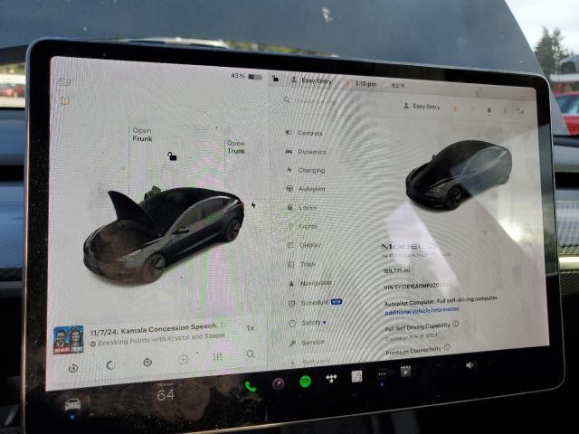 Photo 9 from auction – 2021 TESLA MODEL 3 with VIN 5YJ3E1EA6MF929509